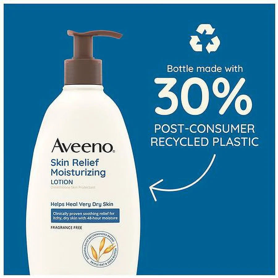 Aveeno fl for Skin oz Moisturizing Very Dry Relief Fragrance-Free Skin Lotion 33.0