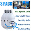 SC11 Bulb Dual Light 10X Dome Connector PTZ Lens Toguard Security Outdoor E27 Pack Surveillance Zoom Wireless 3 Hybrid Camera Camera
