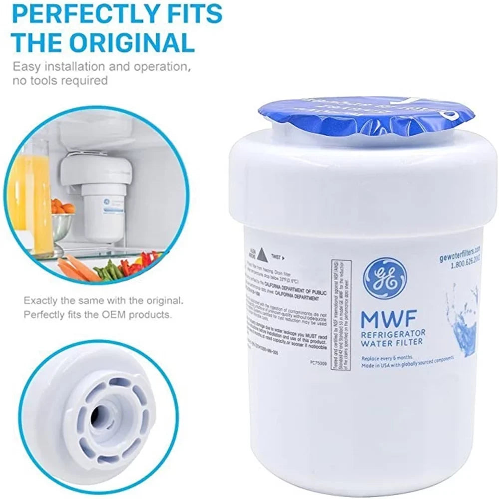 GSE25GSHECSS, WFC1201, for PC75009, FMG-1, MWFA, GWF, Filter, MWFP, Liquid HDX Replacement MWF RWF1060 3 Refrigerator Pack Smart Liquid