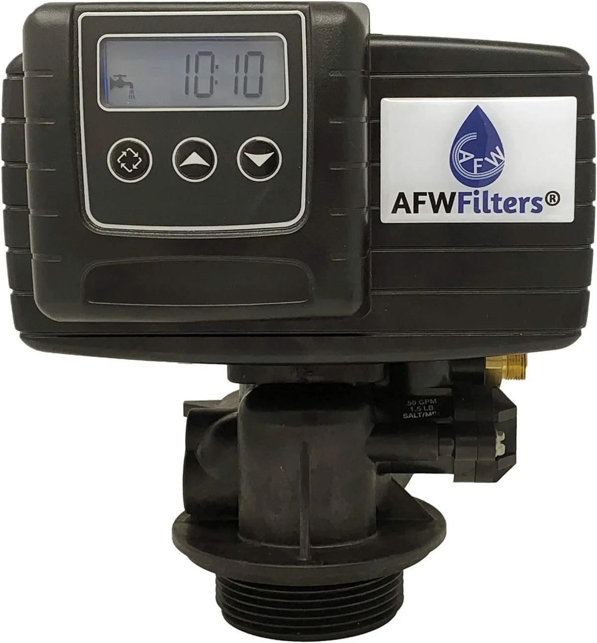 Blue with Capacity Tanks Liquid Resin, 2 Steel Whole Softener cubic High AFWFilters 1" Home 64k Connection, FNPT Foot Stainless and