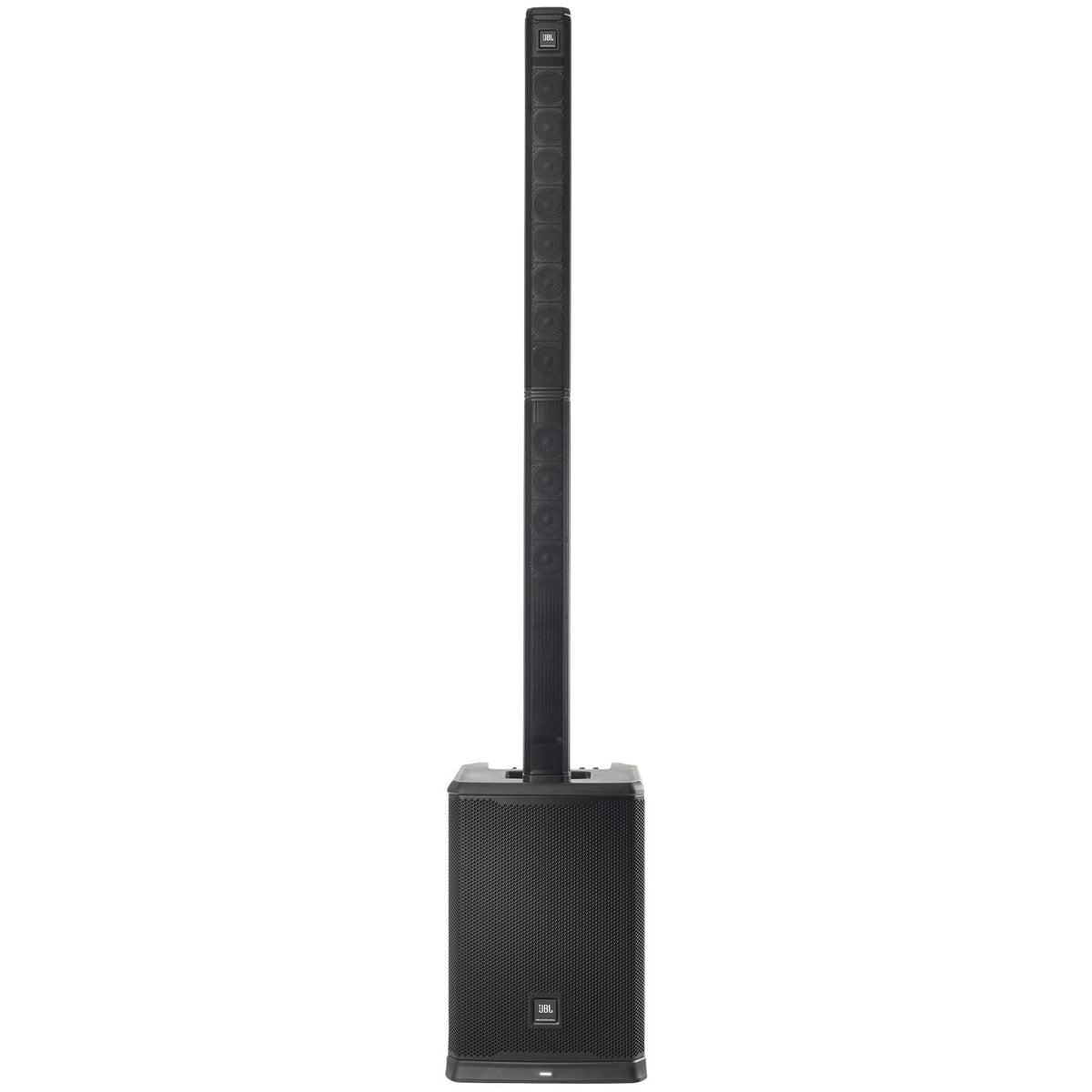 Vocal System PRX Powered SM58 Microphone PA Package with ONE JBL Shure Column Portable All-In-One