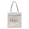 Roma Leather Fendi Ghiaia New Bag Tote Calf