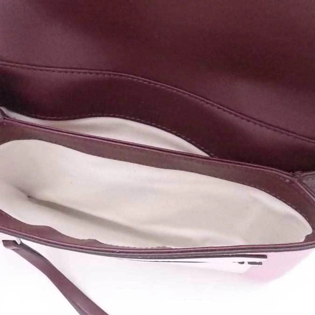 Shoulder (Good) Pre-Owned Givenchy Leather White Duet GIVENCHY Women's x Bag Crossbody Pink Bordeaux