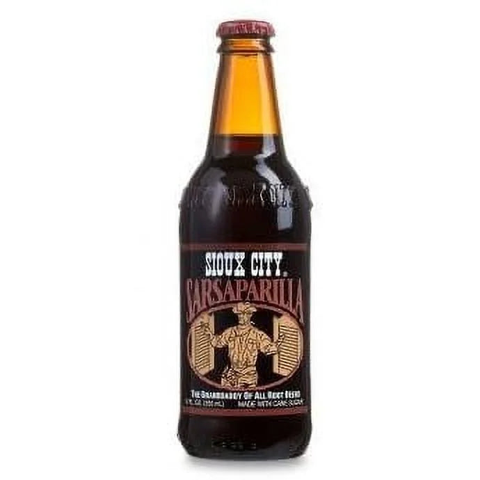 Oz Glass Bottles) - Sarsaparilla 12 Sioux (24 City