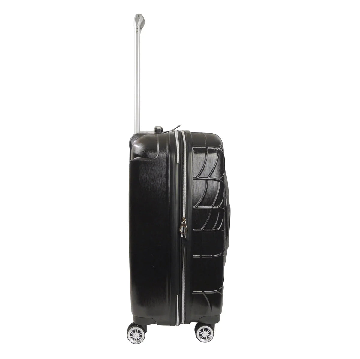 Wheels, Hardshell Black Rolling Luggage, Suitcase Marvel Inch with 25 Spider-Man Molded
