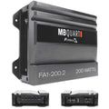 Quart Channel 2 Amplifier FA1-200.2 Car Watt MB Amplifier FORMULA 200 Bundle Audio