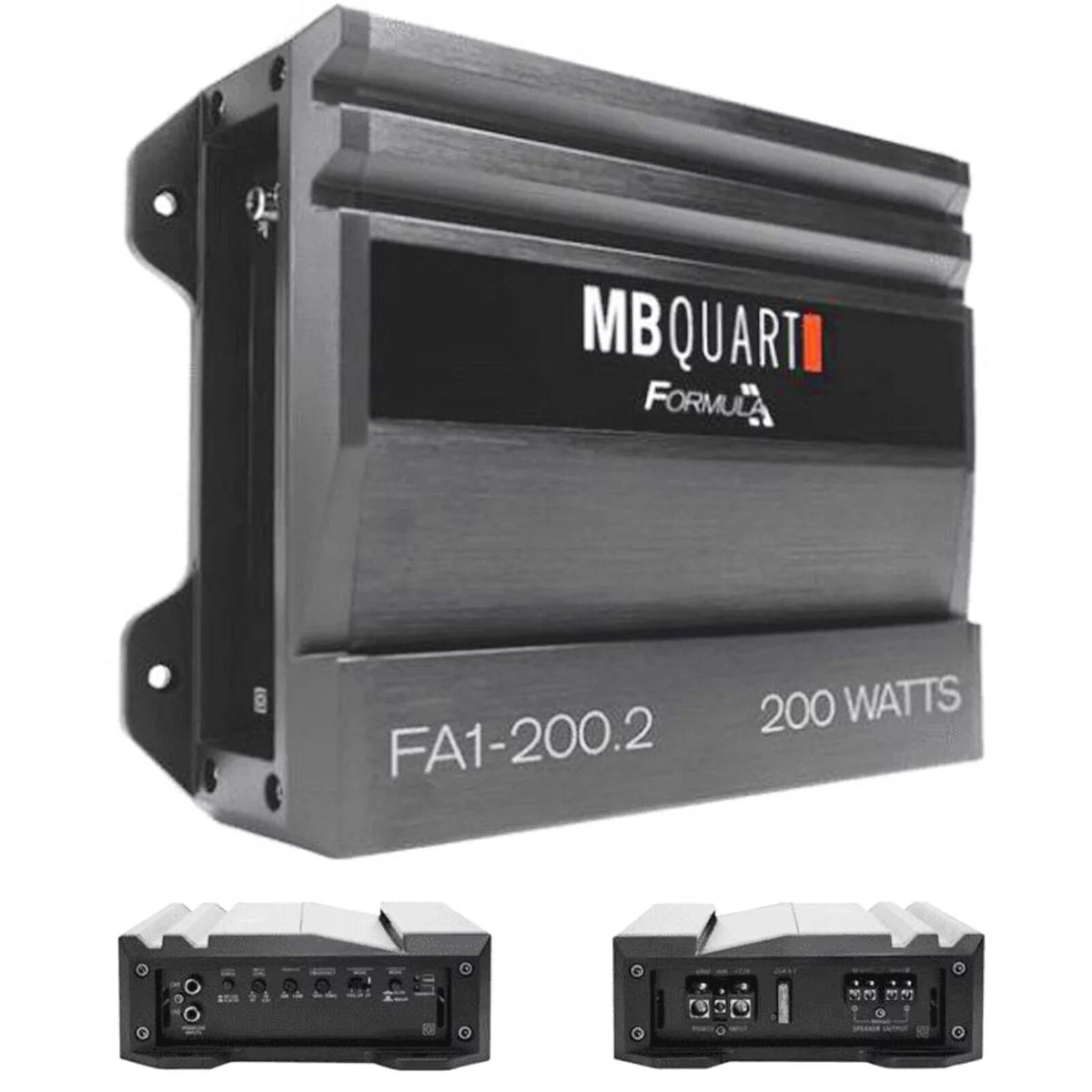 Quart Channel 2 Amplifier FA1-200.2 Car Watt MB Amplifier FORMULA 200 Bundle Audio