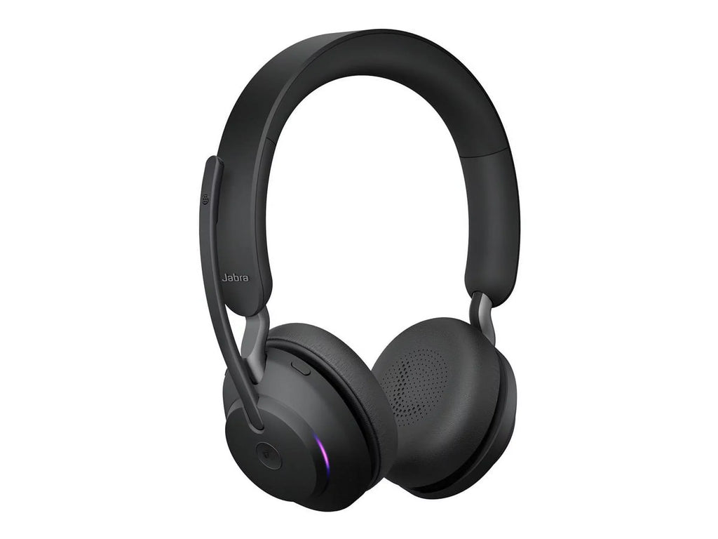 Jabra with Stand USB-C Connector Teams - Evolve2 USB-C - Circumaural Headset MS Black Charging 65 Stereo