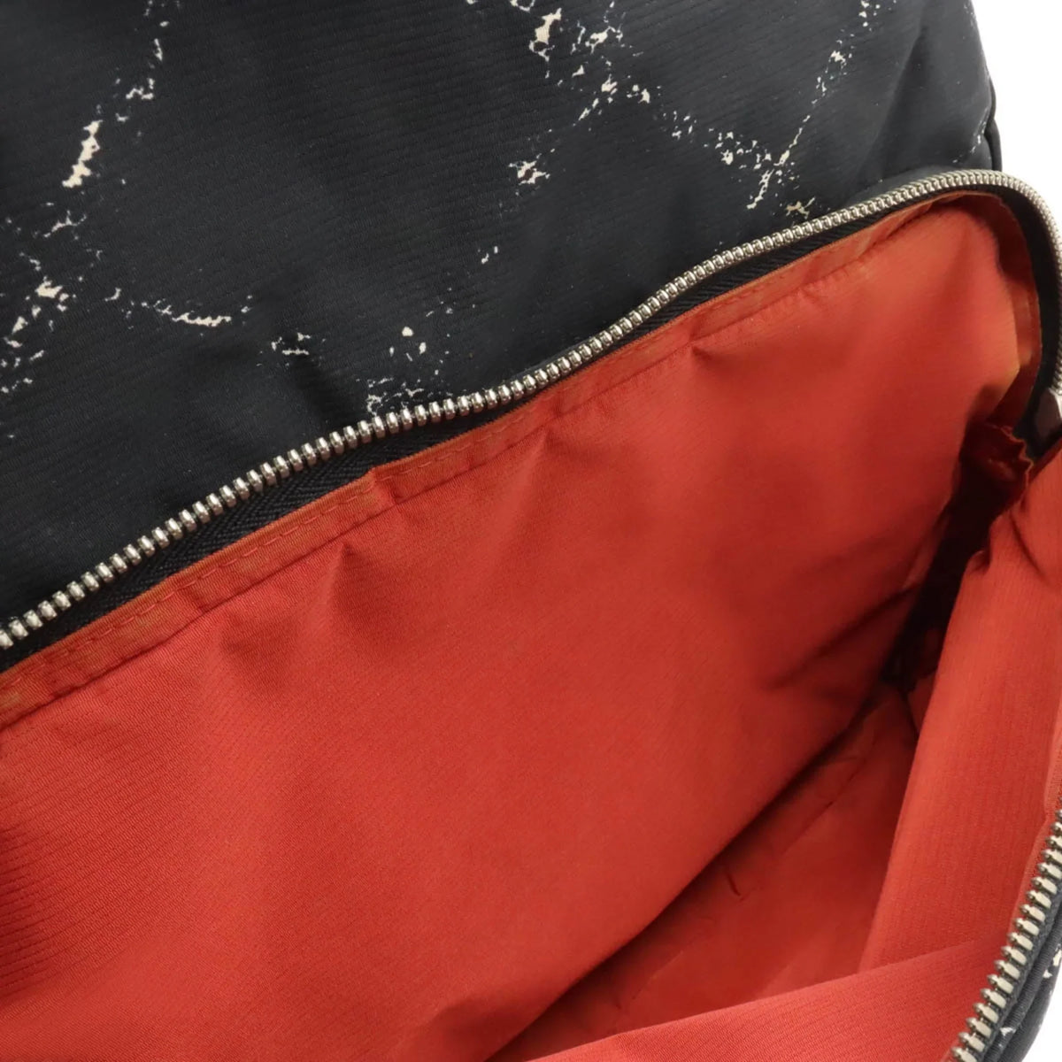 (Good) Rucksack Black Backpack Pre-Owned Chanel Old Travel CHANEL Jacquard Daypack Nylon