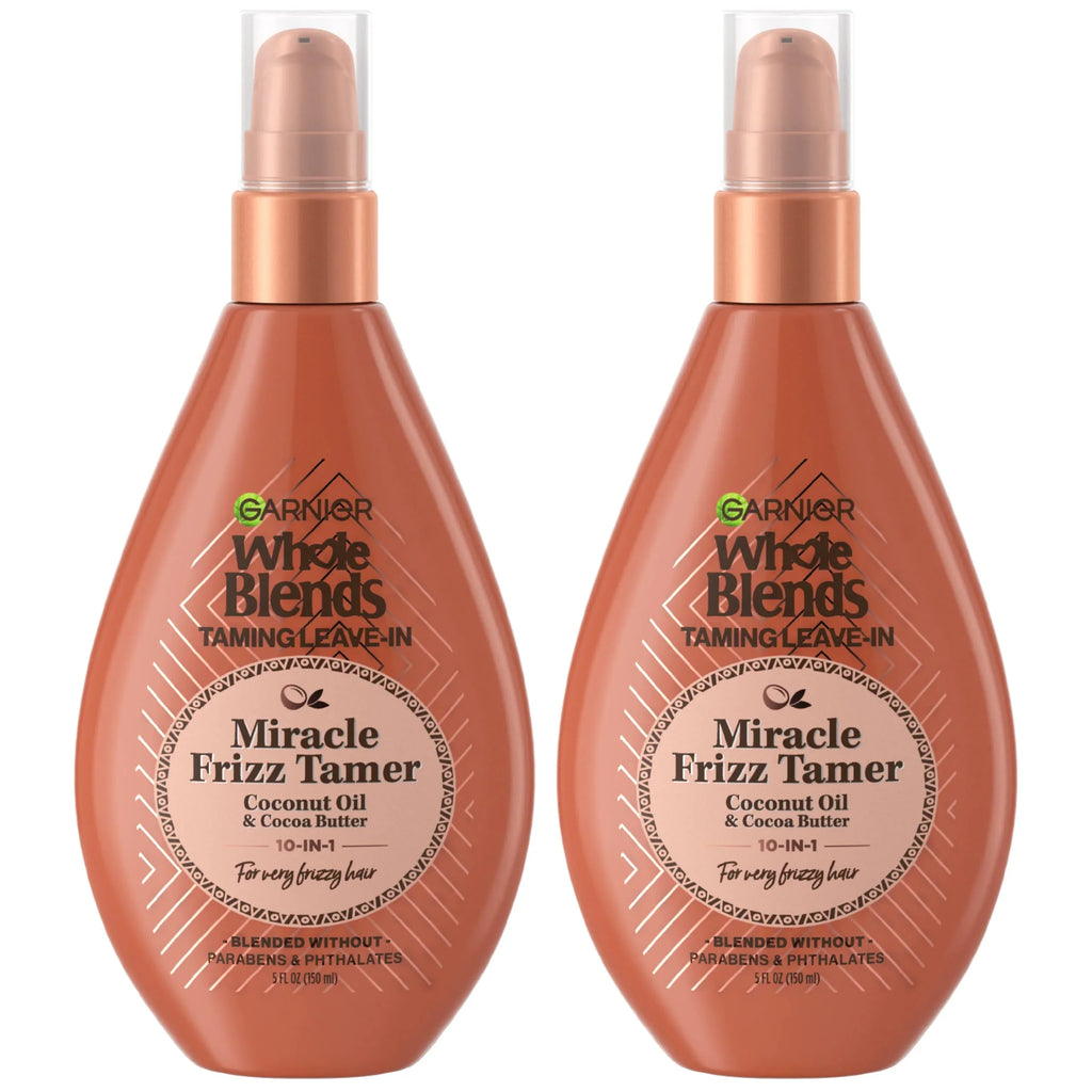Whole Frizzy Blends Very Garnier Remedy 2 Vary) Oz, 10-In-1 Cocoa Tamer Free (Packaging Fl Hair, Coconut Leave-In Frizz Conditoner Butter, Miracle Count 5 Oil & May Sulfate For