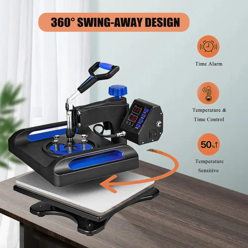 Blue T-Shirts, Inches for Digital Printing, Vinyl Swing Bag, Heat Control Transfer Printer 360 Sublimation Press Printer, x Away 975W, 15 Machine LCD Pillow, Transfer Banner Precise 15 Canvas