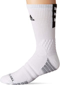 adidas Socks X-Large (1-Pair) Crew Basketball Creator Unisex-Adult White/Black 365