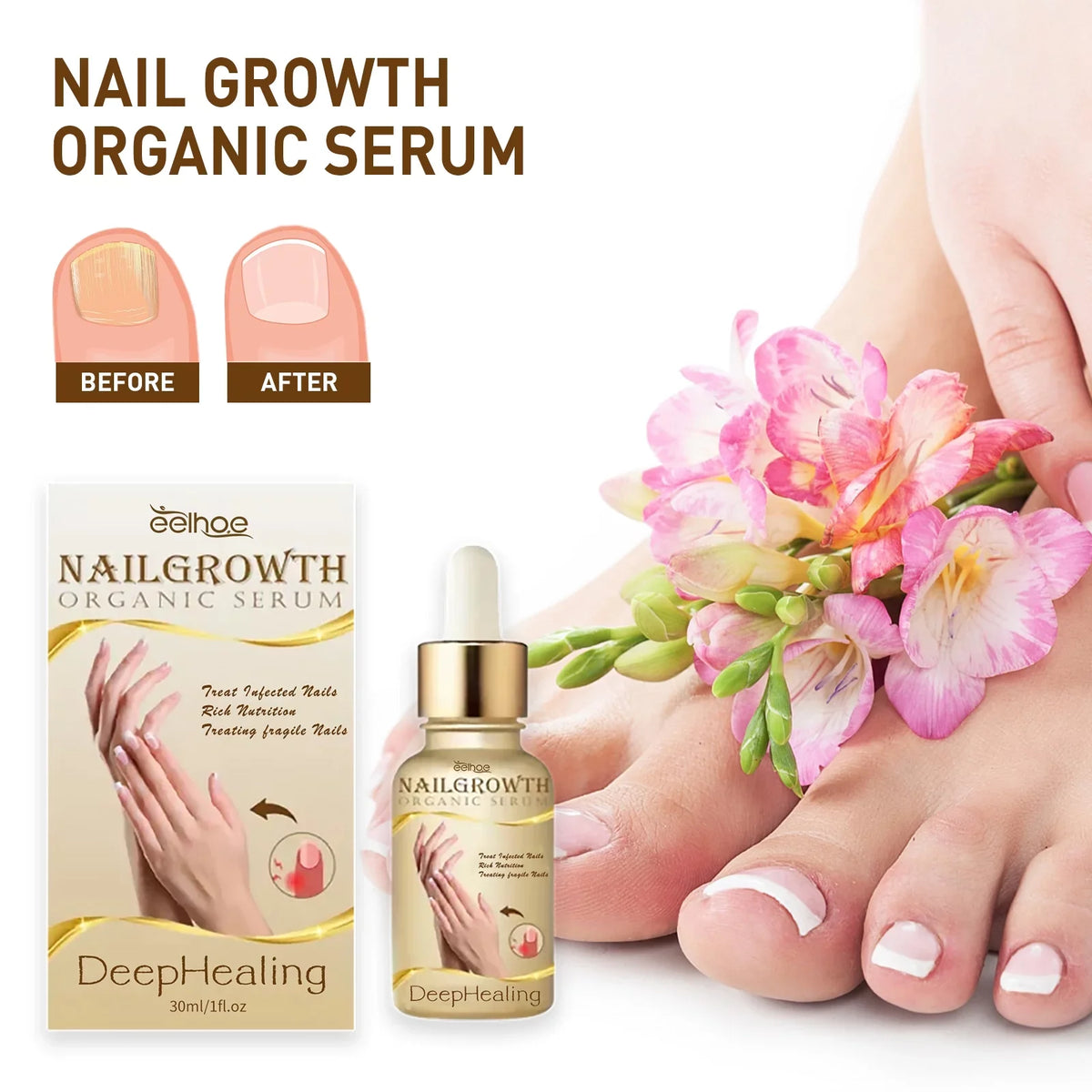 30ml Nail Organic DeepHealing Growth 2pcs Serum