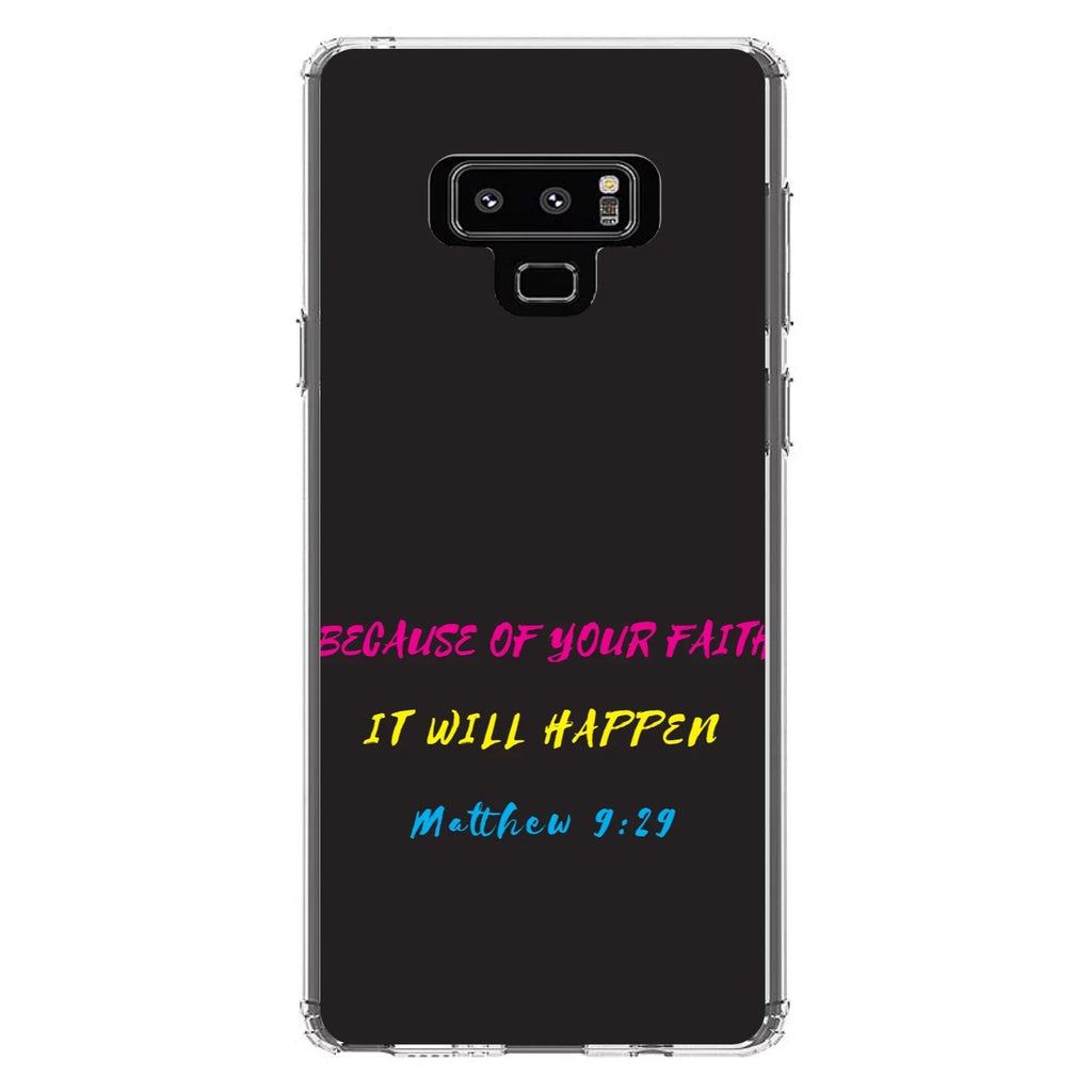 Your Back, Hybrid It for Clear Note - Case DistinctInk Faith, 9 Will Bumper, Glass Galaxy of Samsung Matthew Happen TPU - Acrylic 9:29 Shockproof Screen Protector Because Tempered -