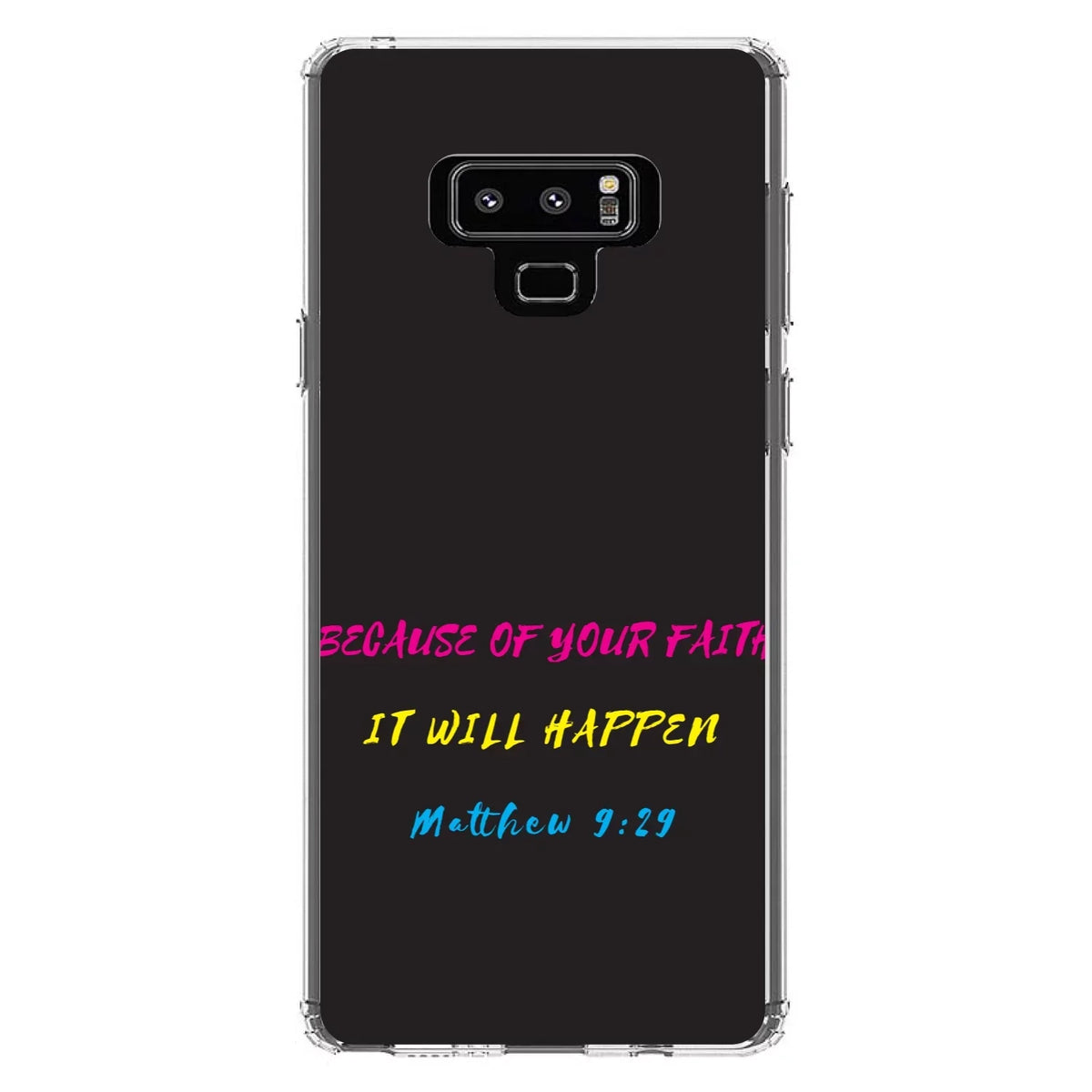Your Back, Hybrid It for Clear Note - Case DistinctInk Faith, 9 Will Bumper, Glass Galaxy of Samsung Matthew Happen TPU - Acrylic 9:29 Shockproof Screen Protector Because Tempered -