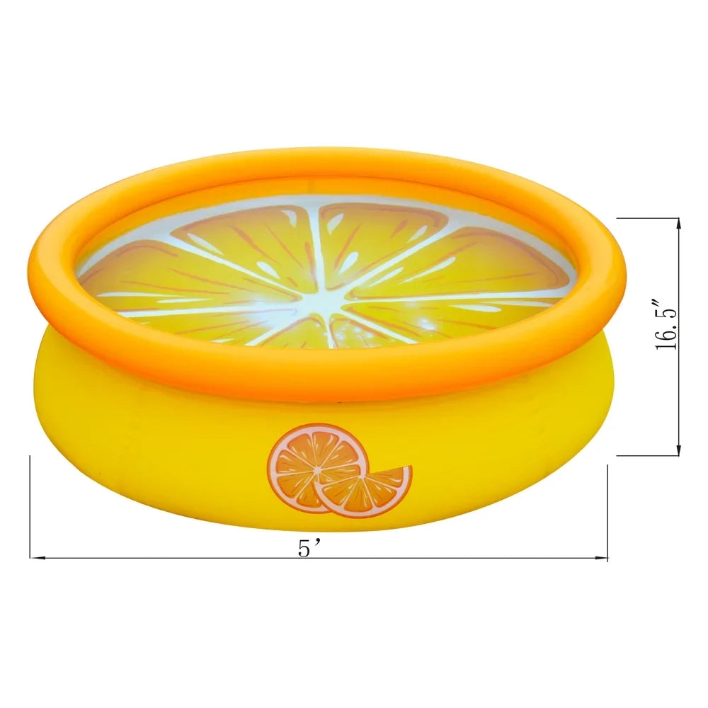 Orange Pool Inflatable Prompt Pack) JLeisure Outdoor Swimming Set & (2