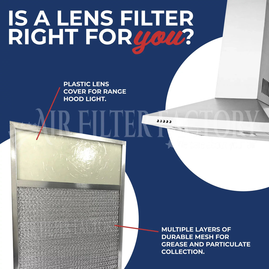 23-1/2 Grease x Filters Factory 8-1/4 Filter 2-Pack 3/8 Lens x Aluminum Air