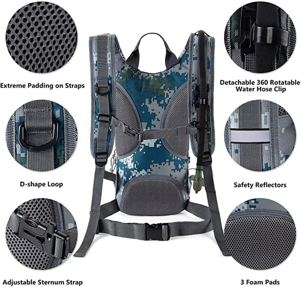 Bladder Molle Tactical 2L Hydration Backpack Liquid RUPUMPACK with