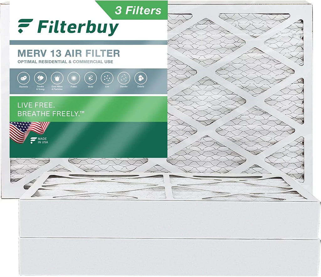 Filters HVAC AC 16x30x4 13 Filterbuy Air Pleated (3-Pack) MERV Furnace