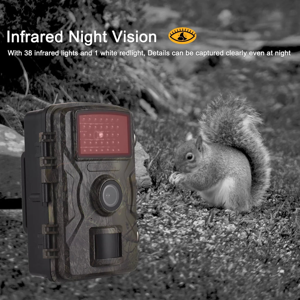 Camera Inch Camera Wildlife Supports IP66 Trigger Activated Night Motion 1080P 0.8s 2.0 Liquidproof 16MP Trail Time Screen Meterk Camera Tracking Vision TFT Color with Infrared