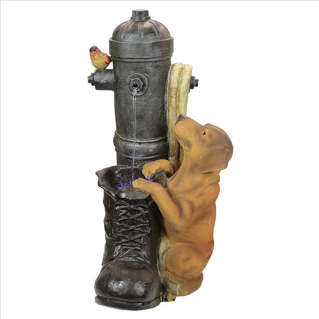 Fountain Hydrant Toscano Design Fire Sculptural Pooch