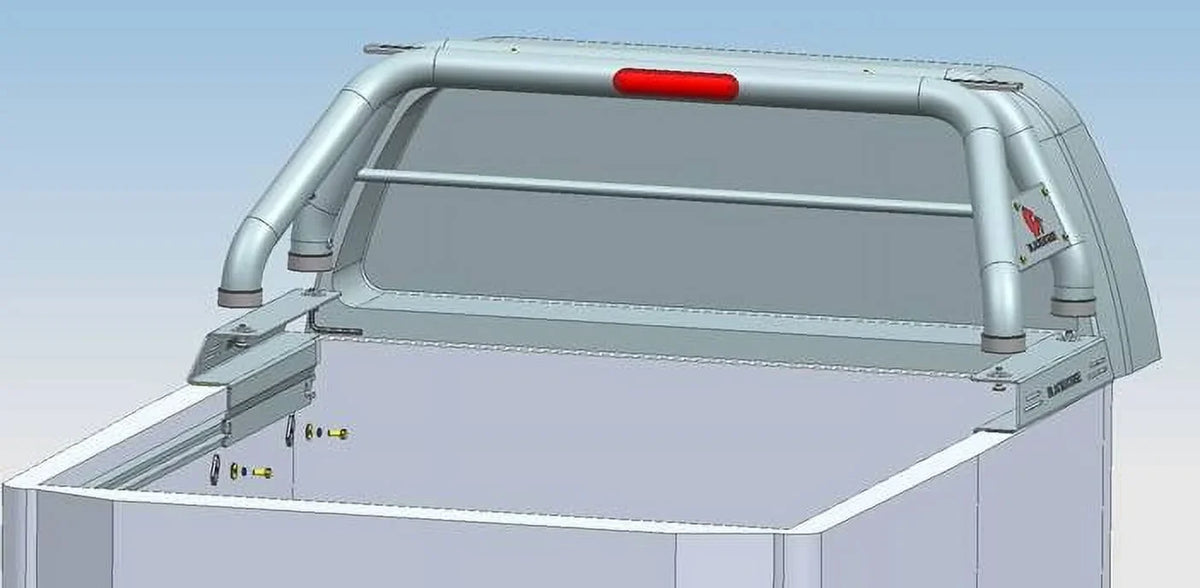 Tubular Bed Bar Black Horse Steel Truck RBB22 Offroad Coated Powder