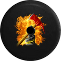 32 Axe 2019 Fireball Tire JL Holding Wrangler RV 2018 Spare Camera Backup Firefighter Jeep Flames Inch for Cover