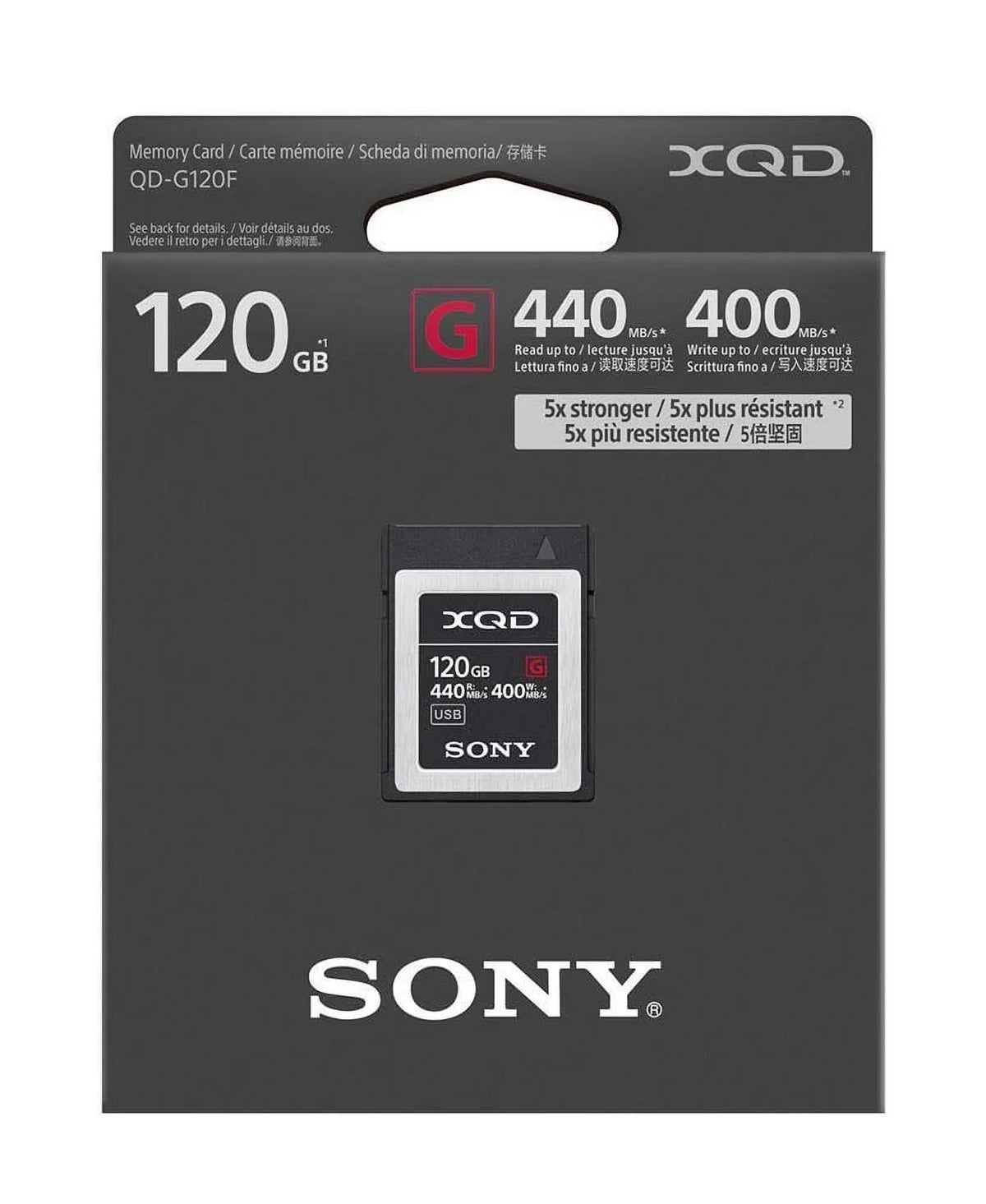 Memory Flash Card - G-series Sony Xqd 120 - Gb Qd-g120f -