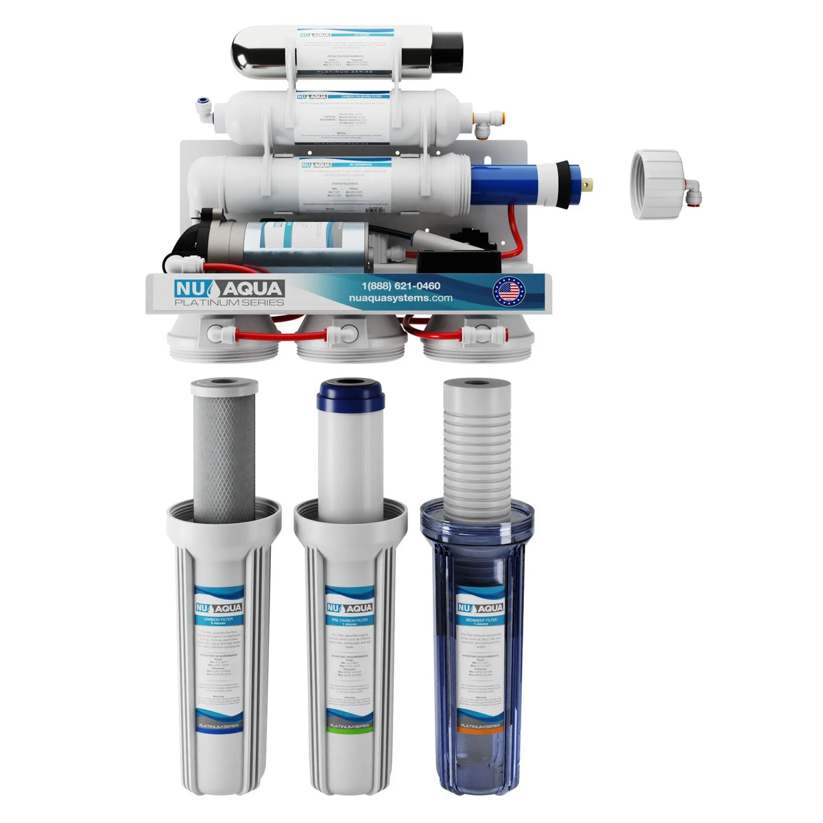 100GPD Ultraviolet Stage 6 UV Pump Booster Platinum NU RO Series with System