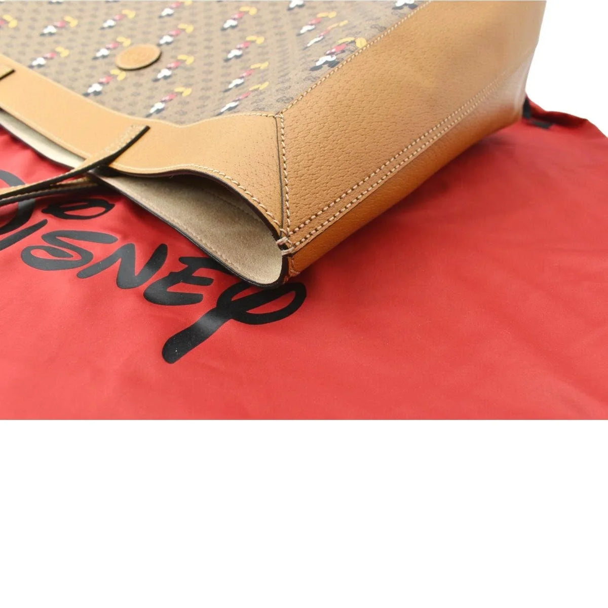 Medium Used 547947 Beige GUCCI Supreme x Tote Disney Bag GG