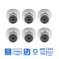 Dome Security Evertech Weatherproof 1080p 6) / (Pack Fixed Night and Indoor Outdoor with Vision 3.6mm of Lens Cameras