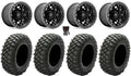 Kawasaki Black 15" Crawler Mule Tires Wheels Teryx XG Fuel Unit 32"