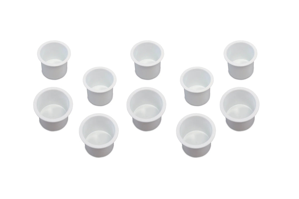 for RV Boat White Game 10 Sofa Pocket Holder Motorhome Camper Table Pontoon In Recessed Plastic Universal Cup Car Insert Drop Truck