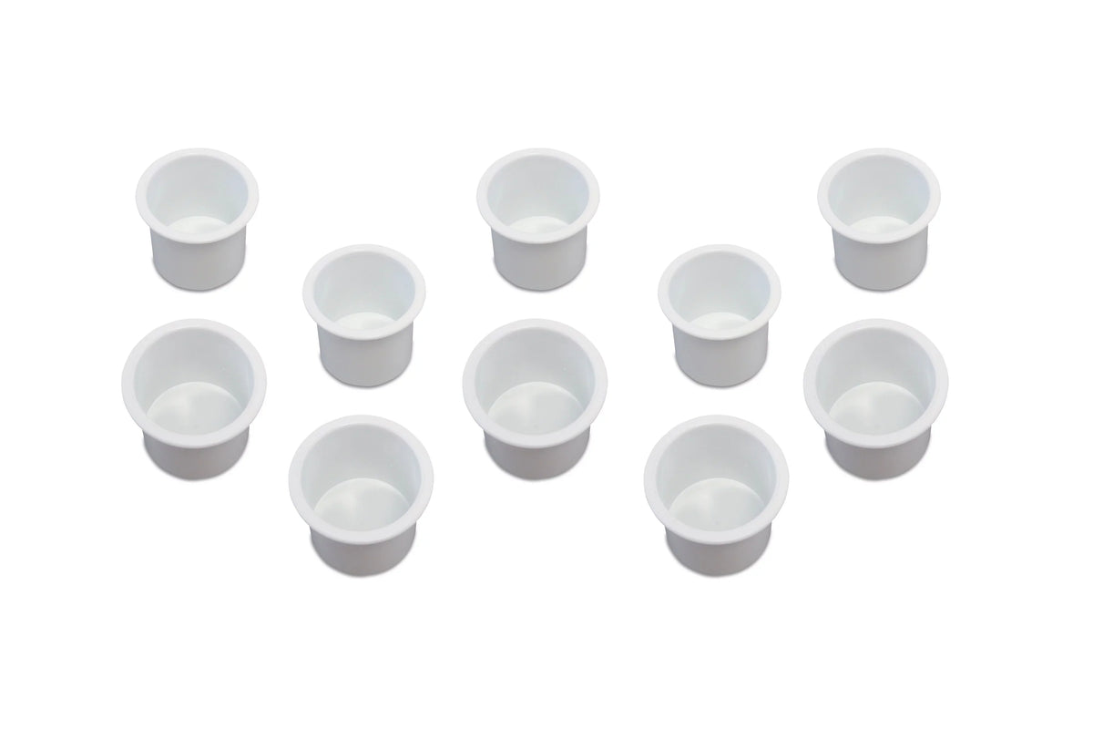 for RV Boat White Game 10 Sofa Pocket Holder Motorhome Camper Table Pontoon In Recessed Plastic Universal Cup Car Insert Drop Truck