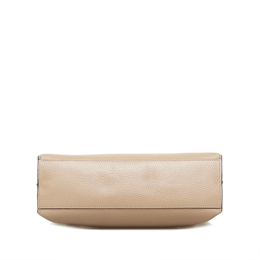 Pre-Owned Brown Leather Satchel Authenticated (Good) Gucci Daily Medium Calf Bamboo Unisex