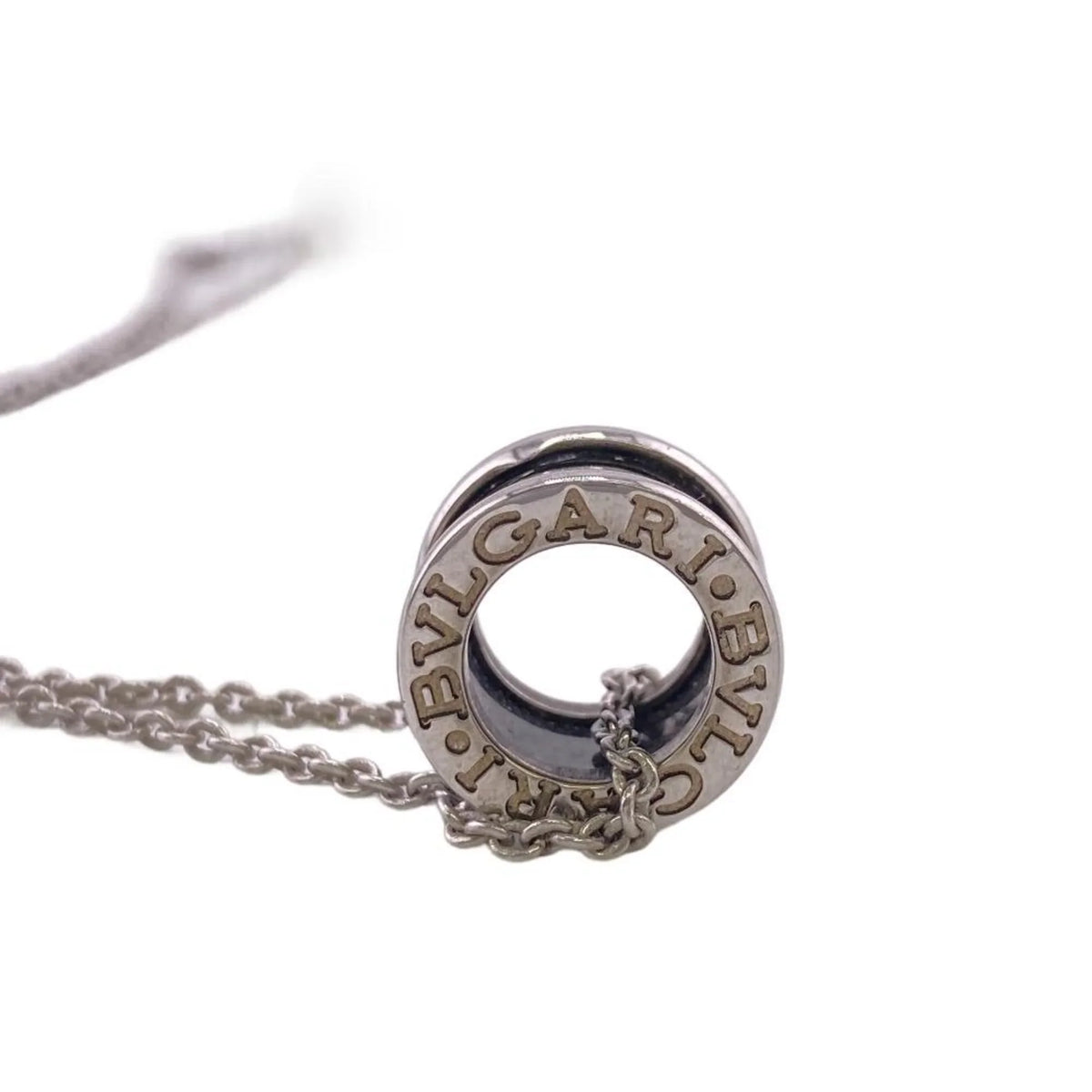 925 (Fair) Pre-Owned the Zero Necklace Children BVLGARI B. Save Charity One Black Men's Z0005229 Women's
