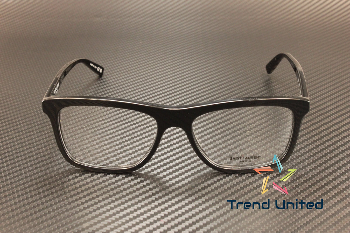 Men's Eyeglasses Rectangular 55 Black LAURENT mm SL 001 481 Squared SAINT