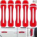 Gladiator E-cowlboy Cover for Jeep Handle JT 5PCS) JLU Wrangler Accessories Sports (Red Unlimited JL & Rubicon 2018-2022 Freedom Inserts Exterior Trim+Tailgate Handle Sahara 2-Door Cover Door 4-Door