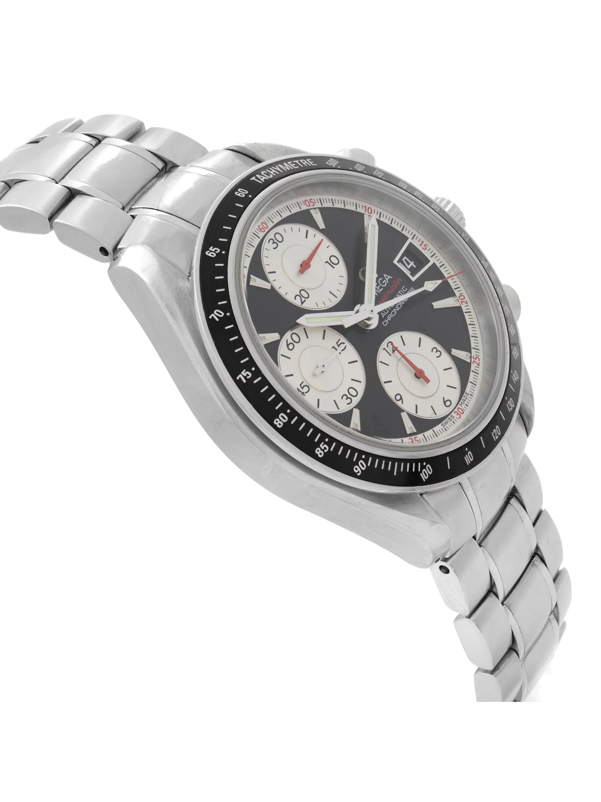 Panda Mens 3210.51.00 Dial Steel Automatic Black Speedmaster 40mm Watch Omega