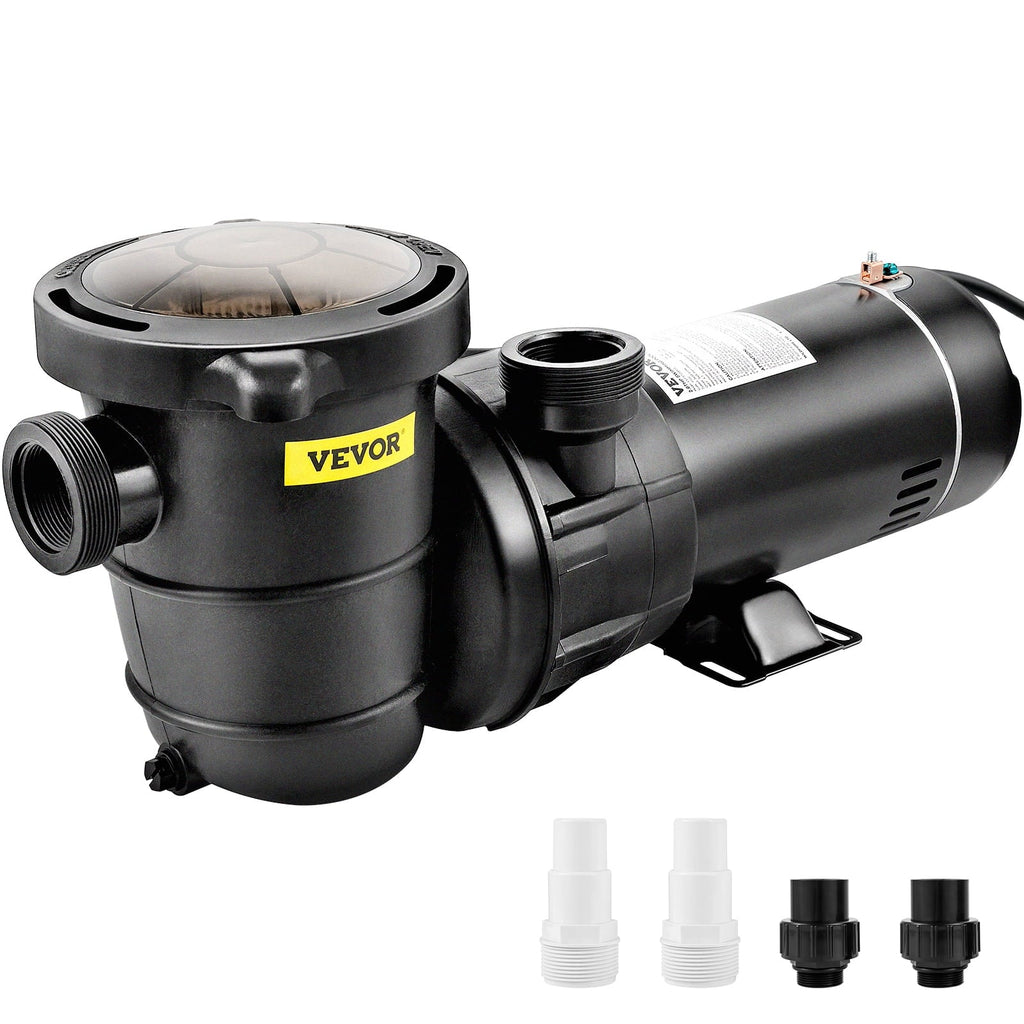 Strainer Pool Ground of Pool 1100W Pump, Flow, Happybuy w/ Basket, for Pumps Single 5280GPH Swimming Speed Above 115V, Max. ETL Certification 1.5HP