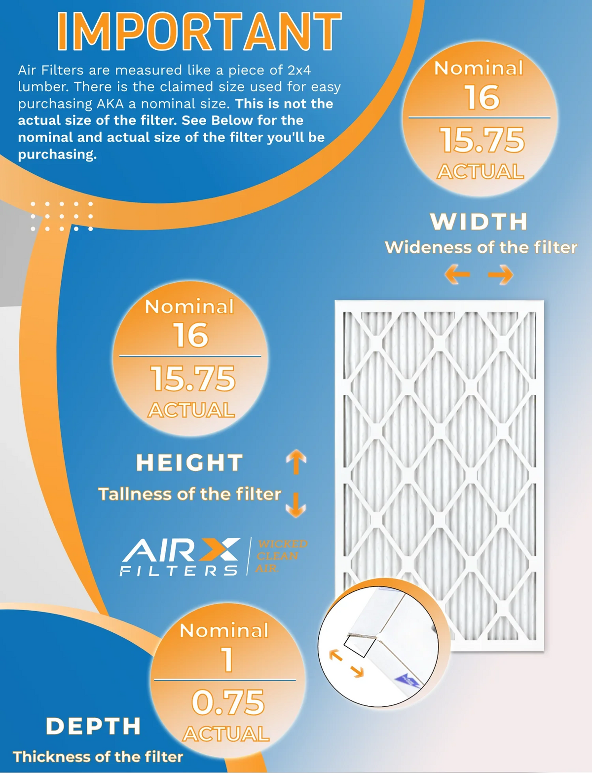 by USA of 1200, Rating, MERV CLEAN AIRX Filters WICKED MPR 11 Comparable 1000, 16x16x1 Air 12 in AIR. Efficiency Made FILTERS Filter MPR 7, Pack FPR Furnace Furnace Filters of Pack High to 12