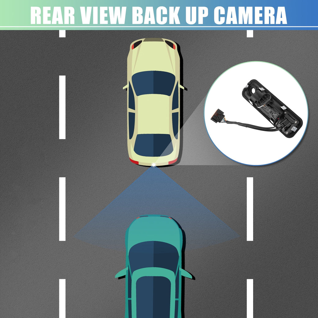 2015-2017 Hyundai Plastic 95760-E6201  Back Sonata Camera View Rear for Up Liquidproof Black
