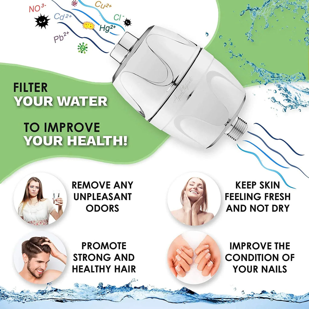 And Bath Cartridge Hard Softener High +  Showerhead System Remove Cartridge Filter Filtered Chlorine Purifier - To For e Home Replacement Minerals Filters - Output - Shower Replacement