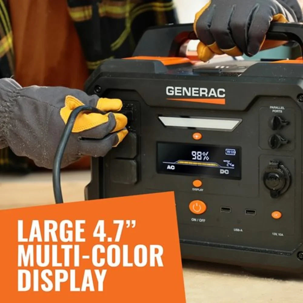 Station Compatible - 1600/3200 Charging 1086Wh 8025 Generac Panel Battery Solar Portable Powered Generator Watts Power