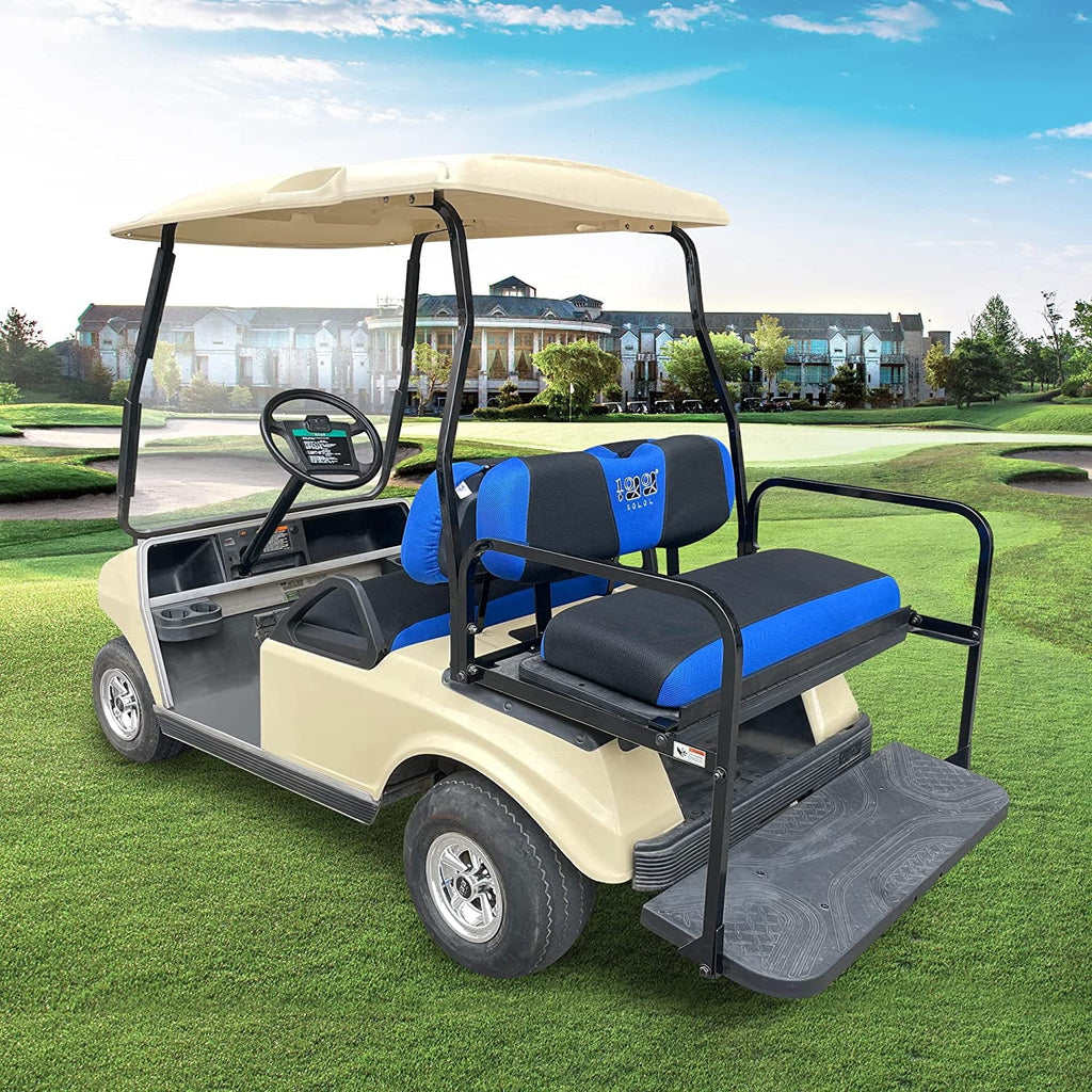 Club 10L0L Blue EZGO & Golf RXV 2000-up Front Cart for Black Rear DS Car Cover Seat Set TXT