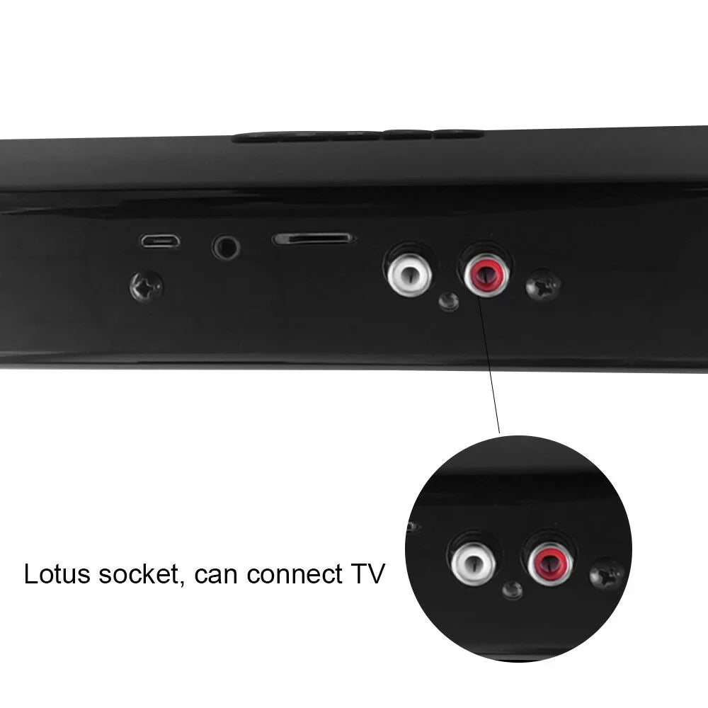 Sound Home Bluetooth TV for Home+Remote Super Stereo Surround Bar Speaker Theater Wireless 3D Sound Bass SHANNA