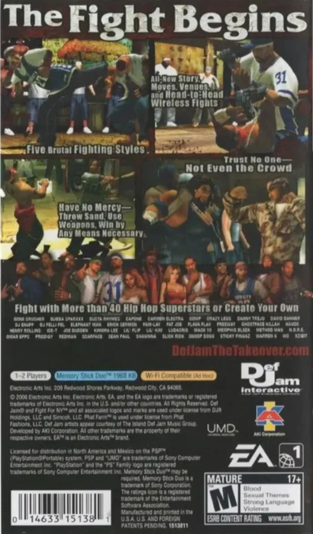 The Portable PlayStation for PSP | Takeover - NY Def Jam: Fight |