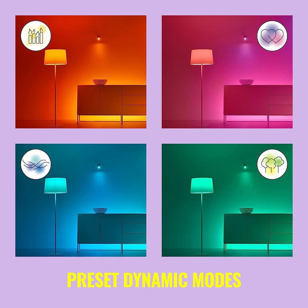 Connects LED 60W Indoor Color - or + - - Existing A19 Your Pack with Control Matter 6 Activate to E26- Smart App Motion Compatible Voice Bulb - - with WiZ of Wi-Fi
