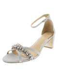 Badgley Block Leather Evening Patent Mischka Giona Sandals Heel  Jewel