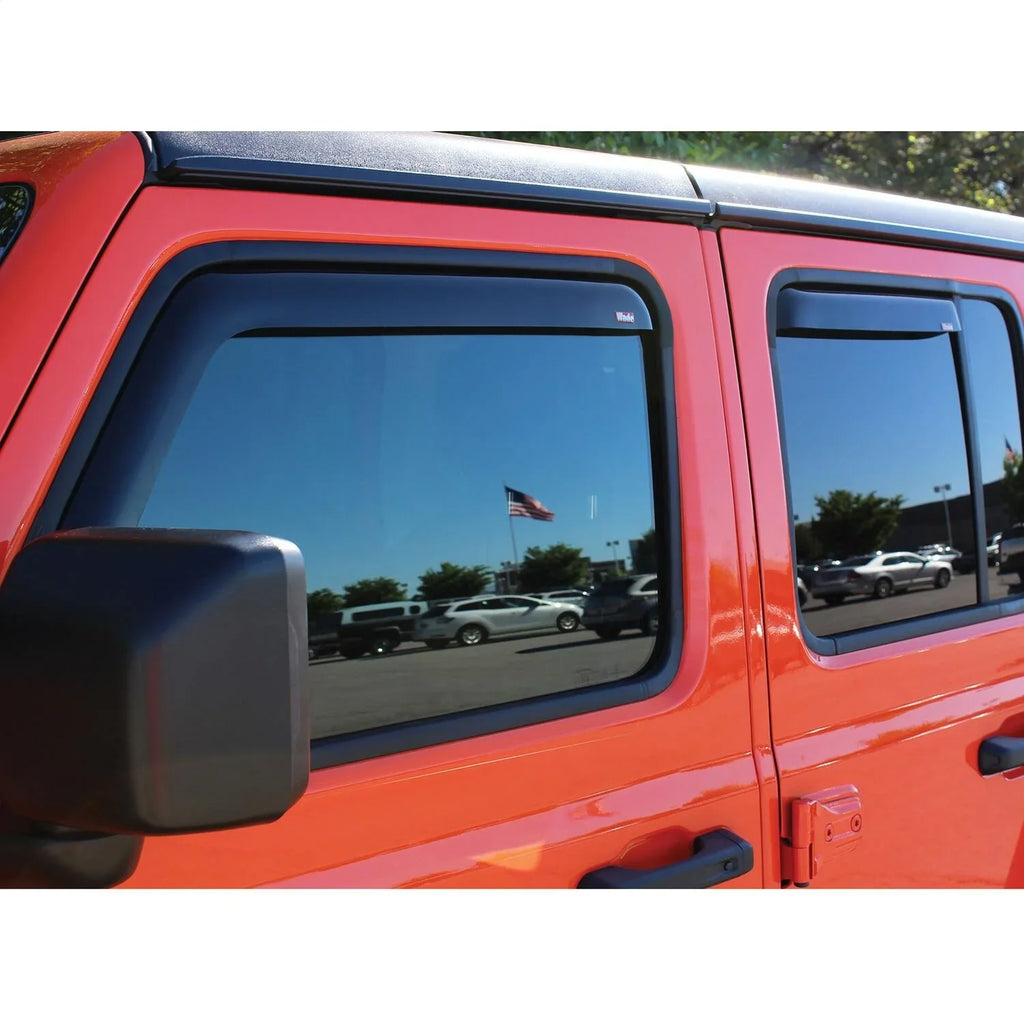 Fits Wrangler 72-51499 JEEP 2018-2019 select: 2021 WRANGLER WRANGLER 18-23 In-Channel SAHARA Wind SPORT, UNLIMITED JEEP UNLIMITED Fits (JL) Deflector Westin